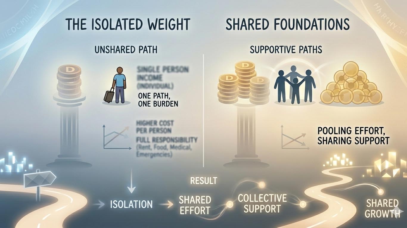 Economic cost of being independent
